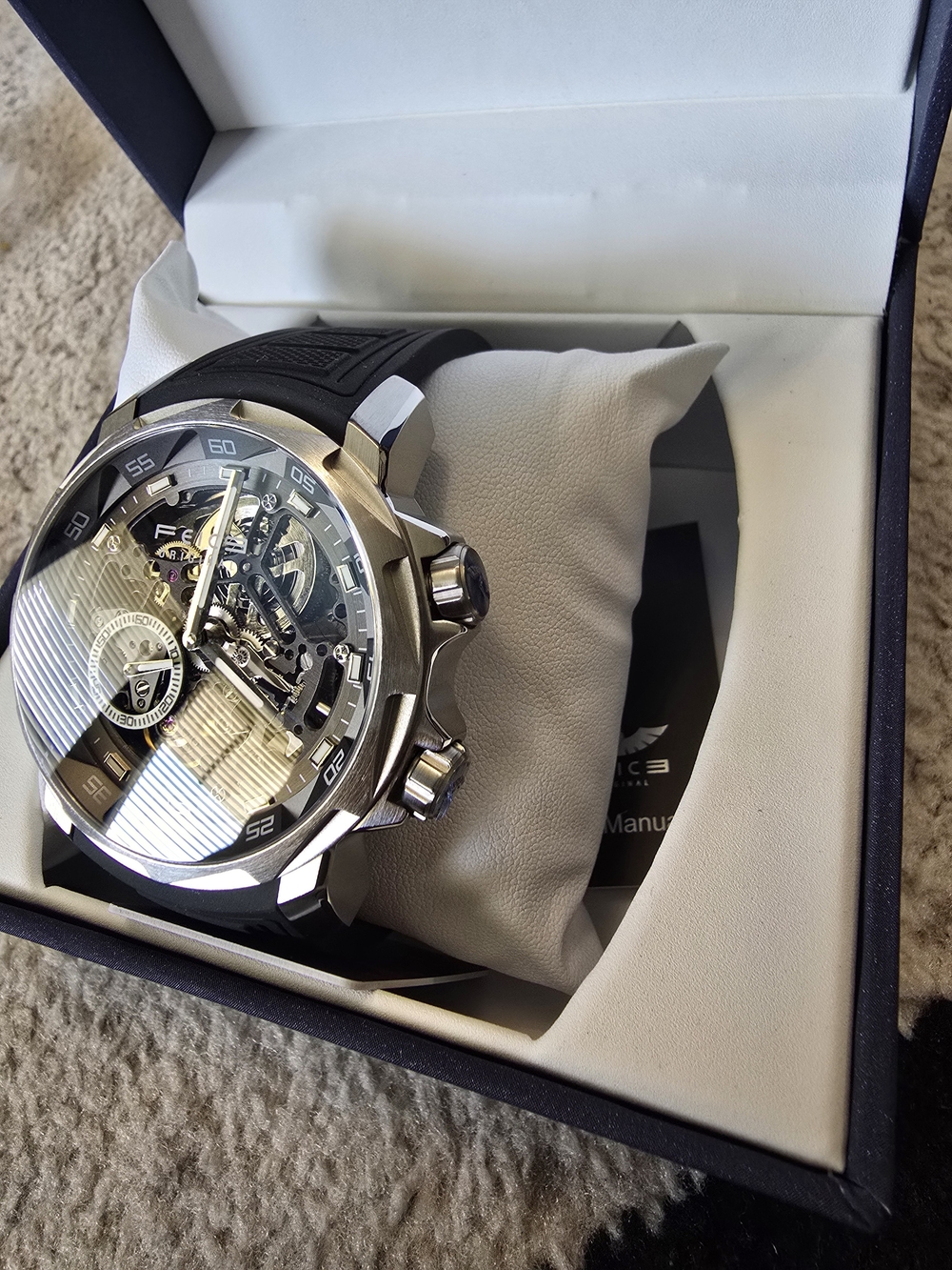 Ice Men’s Skeleton Watch — Black and Silver - Picture 3 of 7